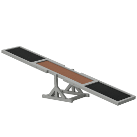 Wood Pet Seesaw Platform Dog Agility Training Equipment Run Game Toy Weather Resistant Pet Supplies Grey Wood Pet Seesaw Platform Dog Agility Training Equipment Run Game Toy Weather Resistant Pet Supplies Grey